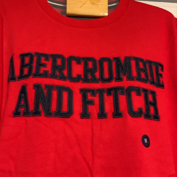 Vintage Abercrombie & Fitch Super Soft Red LogoTee - Picture 1 of 8